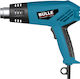Bulle 63421 Πιστόλι Θερμού Αέρα 2000W με Ρύθμιση Θερμοκρασίας εως και 550°C