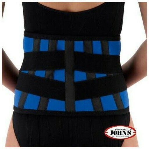 Johns 120260 Rückenstütze Zur Schmerzlinderung Neopren Höhe 20cm in Schwarz