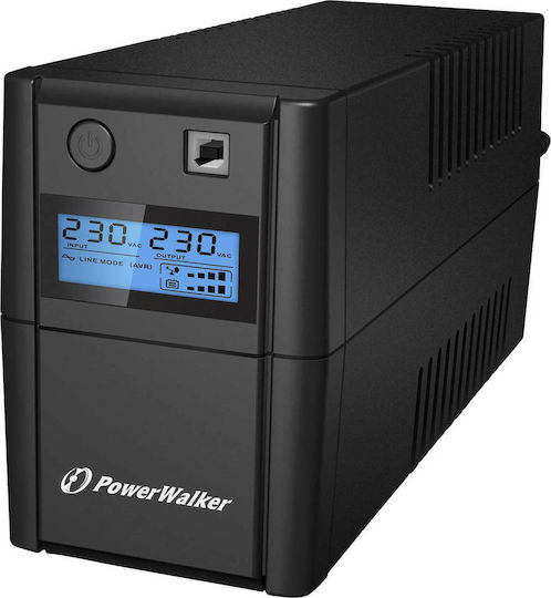 Powerwalker VI 650 SE LCD/IEC UPS Line-Interactive 650VA 360W с 4 IEC Гнезда