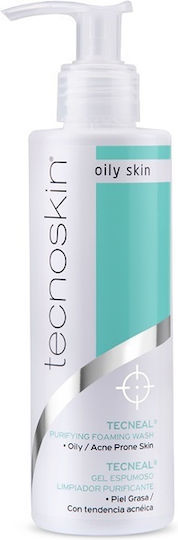 Tecnoskin Tecneal Purifying Schaumstoff Reinigung Gesicht für Akne-anfällige Haut 200ml
