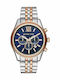 Michael Kors Lexington Γυναικείο Ρολόι 45mm Χρονογράφος Μπαταρίας με Ροζ Χρυσό Μεταλλικό Μπρασελέ