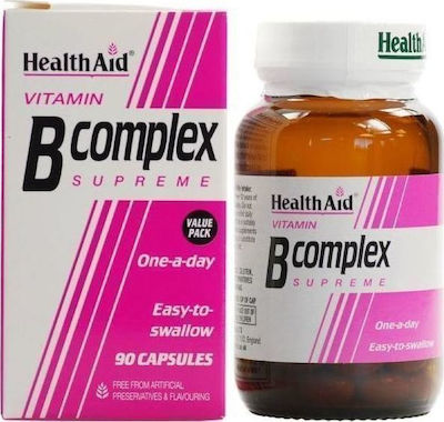 Health Aid Vitamin B Complex 90 Caps Vitamina pentru Părul & Pielea 90 capace