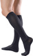 Anatomic Help Silver Graduated Compression Calf High Socks Black