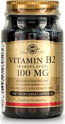 Solgar Vitamin B2 Vitamina 100mg 100 capsule veget