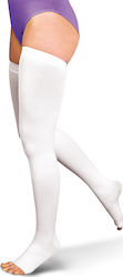 Vita Orthopaedics Κάλτσες Ριζομηρίου Διαβαθμισμένης Συμπίεσης με Σιλικόνη & Ανοικτά Δάκτυλα 18-24 mmHg Λευκές