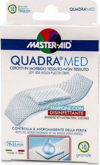 Master Aid Quadra Med Plasters 78x26mm 10pcs