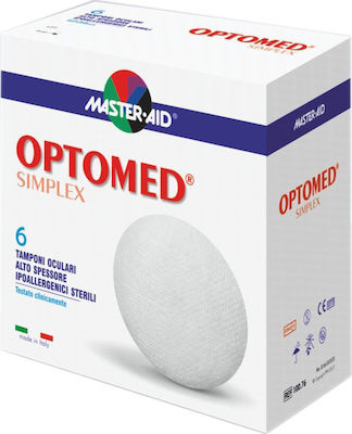 Master Aid Optomed Simplex Eye Patches White 60x52mm 6pcs