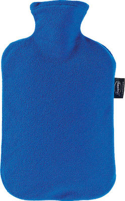 Fashy 6530 Hot Water Bottle with Cover Blue 2000ml