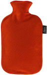 Fashy 6530 Hot Water Bottle with Cover Dark Red 2000ml