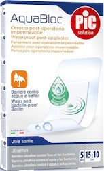 PiC Solution Aquabloc Waterproof & Sterilized Plasters 15x10cm 5pcs