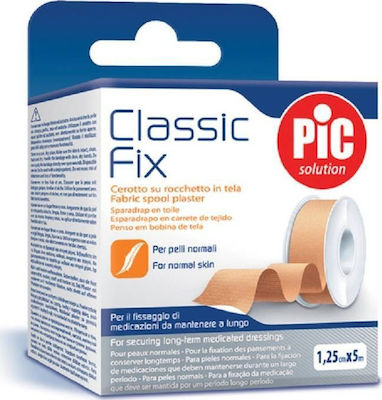 PiC Solution Classic Fix Din material textil Bandă de bandajare 1.25cm x 5m