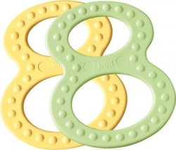 Nuk Teething Ring Made of Plastic for 3 m+ Yell...