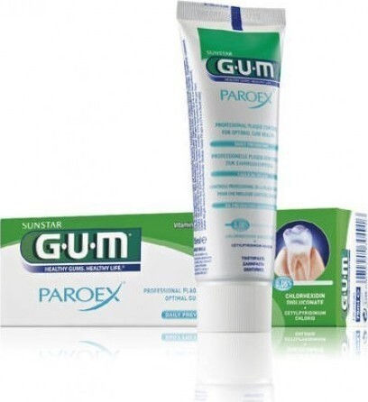 GUM Paroex 0,06% CHX + 0,05% CPC Οδοντόκρεμα με Χλωρεξιδίνη για Πλάκα & Ουλίτιδα 75ml
