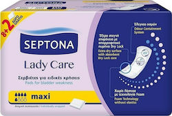 Septona Lady Care Maxi Inkontinenz-Pads Normale Flüssigkeit 5 Tropfen 10Stück