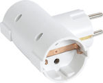 Eurolamp 2-Outlet T-Shaped Wall Plug White