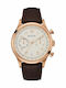 Bulova Vintage Men's Watch 43mm Chronograph Battery with Brown Leather Strap