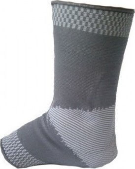 Adco 05480 Elastic Ankle Brace with Silicone Pads Gray