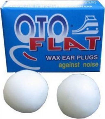 Oto Flat Ohrstöpsel in Weiß Farbe 2Stück