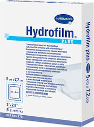 Hartmann Impermeabile și Sterilizate Plasturi Autoadezivi Hydrofilm Plus 7.2x5cm 5buc