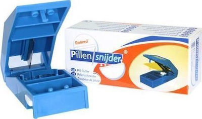 Romed Cutter mit Etui Pill Organizer in Blau color PC-480 1Stück