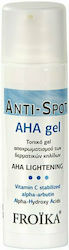 Froika Anti-Spot AHA 24h Feuchtigkeitsspendend & Aufhellend Gel Gesicht Tag mit SPF30 mit Vitamin C 30ml