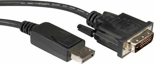 Roline Cablu DVI-D de sex masculin - DisplayPort de sex masculin 2m Negru (11.04.5610)
