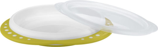 Nuk Baby Food Plate made of Plastic White Green/White