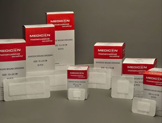 Medicin Αυτοκόλλητο Αποστειρωμένο Επίθεμα Non-Woven 10cm X Αυτοκόλλητη Γάζα 1τμχ