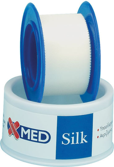X-Med X-Med Silk Копринена Лепяща Лента 2.5см x 5м
