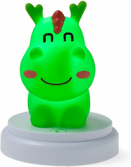 Alecto Baby Led Kids Decorative Lamp Cute Dragon Green 12x12x15εκ.