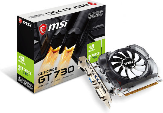 MSI GeForce GT 730 4GB GDDR3 N730-4GD3V2 Graphics Card