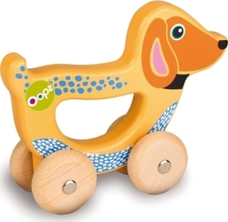 Oops Push Along Easy-Go! Happy made of Wood for 9++ Months