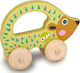 Oops Push Along Vehicle with Handle made of Wood for 9++ Months Hedgehog