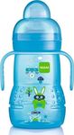 Mam Trainer Educational Sippy Cup Plastic with Handles Light Blue Animals for 6m+m+ 220ml 450S