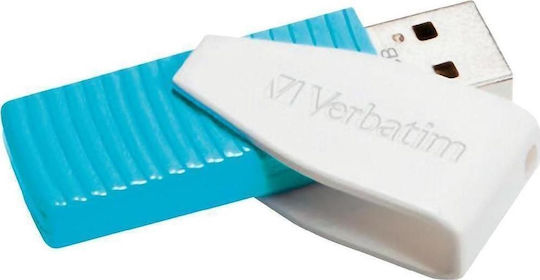 Verbatim Drehbarer 8GB USB 2.0 USB-Stick Blau