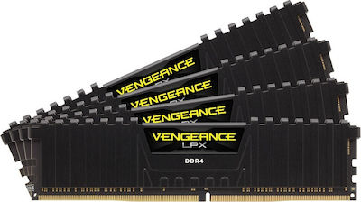 Corsair Vengeance LPX 64GB DDR4 RAM cu 4 module (4x16GB) și Viteză 2400 pentru Desktop