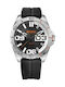 Hugo Boss Berlin Watch Battery with Black Rubber Strap