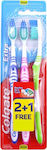 Colgate Extra Clean 2+1 Manual Toothbrush Medium 3pcs