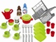 Ecoiffier Cooking Toy / Kitchen Utensils Πιατοθήκη & Αξεσουάρ 39pcs