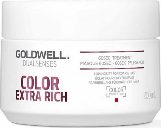 Goldwell Dualsenses Color Extra Rich 60sec Treatment 200ml Μάσκα Μαλλιών για Διατήρηση Χρώματος 200ml