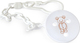 Just Baby Pacifier Chain Clip Made of White Plastic