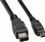FireWire Cable 4-pin male - 6-pin male 2m