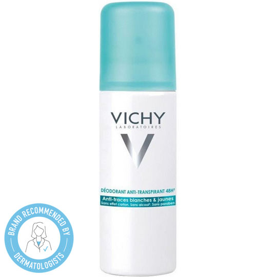Vichy No White Marks & Yellow Stains 48h Deodorant Spray 125ml