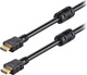 Powertech HDMI 1.4 High Speed 1080p 120Hz Cable HDMI male - HDMI male 10m Μαύρο