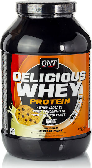 QNT Delicious Whey Protein Whey with Flavor Cookies & Cream 908gr
