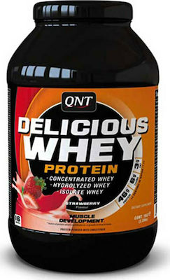 QNT Delicious Whey Πρωτεΐνη Ορού Γάλακτος με Γεύση Φράουλα 908gr