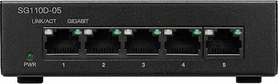 Cisco SG110D-05 Unmanaged L2 Switch με 5 Θύρες Gigabit (1Gbps) Ethernet