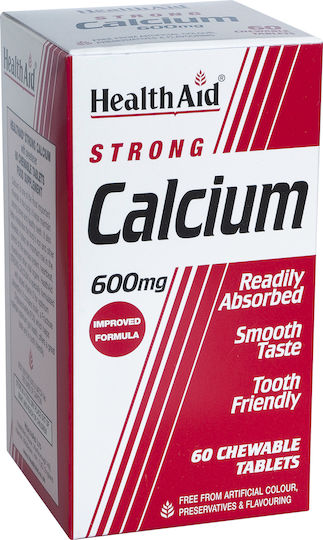 Health Aid Strong Calcium 600mg 60 Kautabletten