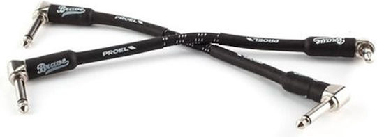 Proel Cable 6.3mm male - 6.3mm male 0.15m (BRV-130-LU015-BW)
