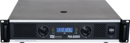 Power Dynamics PDA-B2500 PA Power Amplifier 2 Channels 1200W/4Ω 800W/8Ω with Cooling System Black